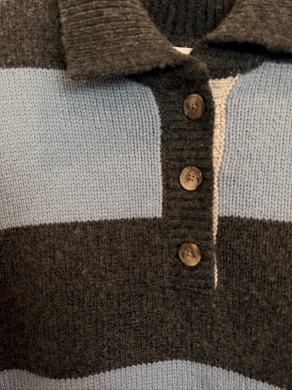 Madewell Rugby Stripe Polo Sweater - Picture 3 of 3